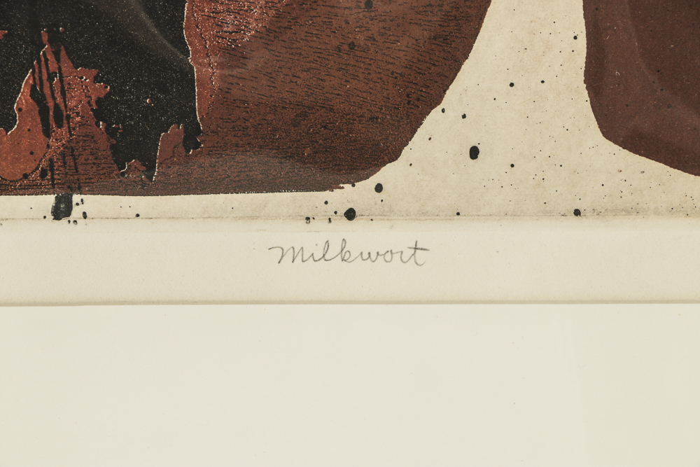 John Ihle Artist's Proof Color Etching on Paper "Milkwort"