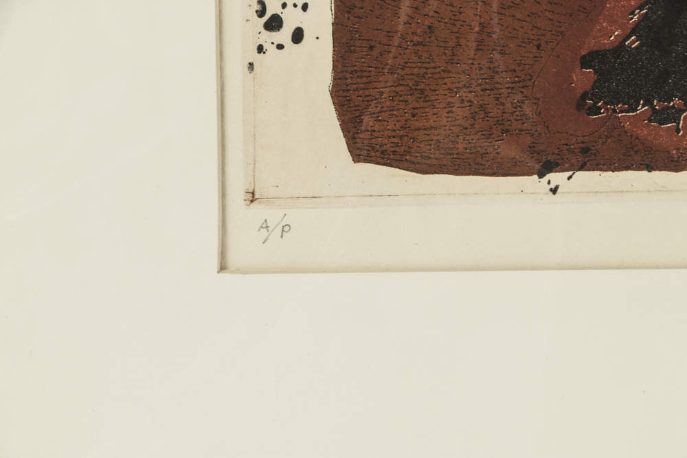 John Ihle Artist's Proof Color Etching on Paper "Milkwort"