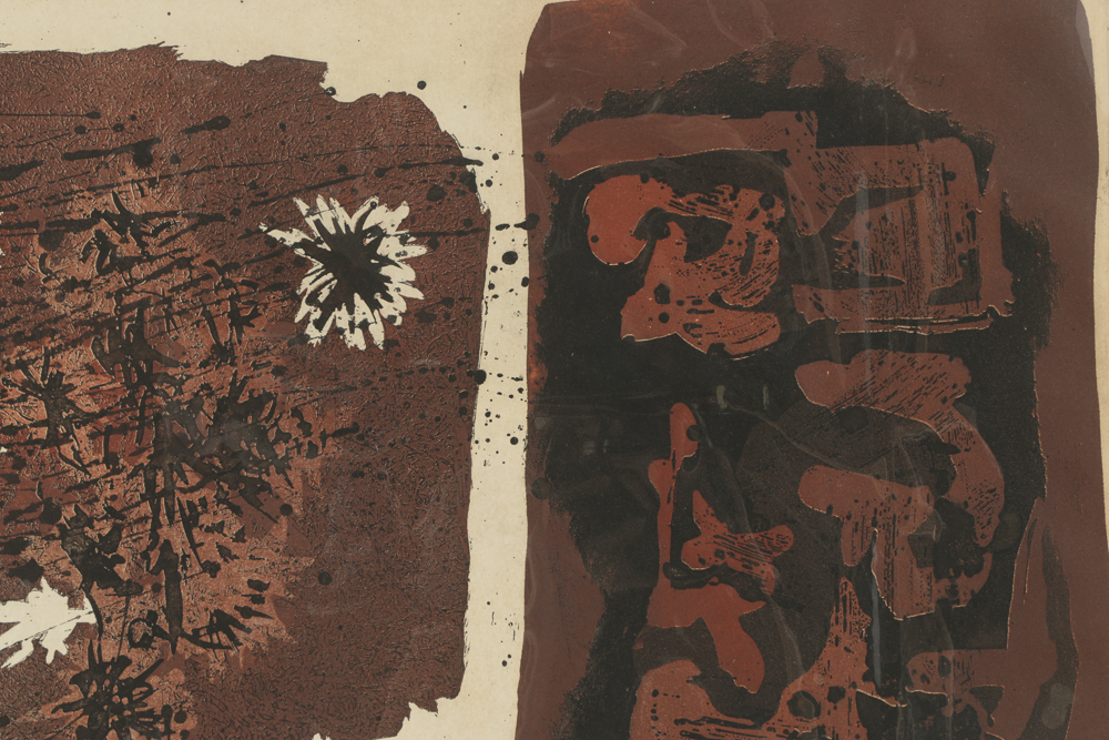 John Ihle Artist's Proof Color Etching on Paper "Milkwort"