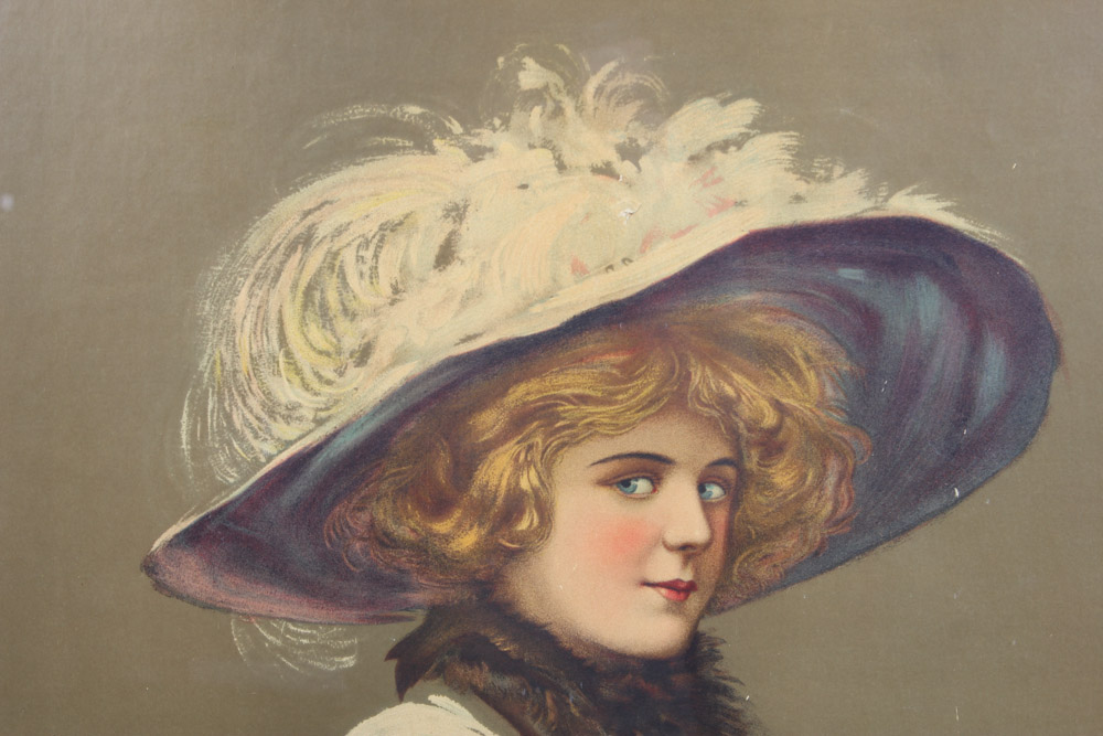 Perfection Cigarettes Original Chromolithograph Advertisement