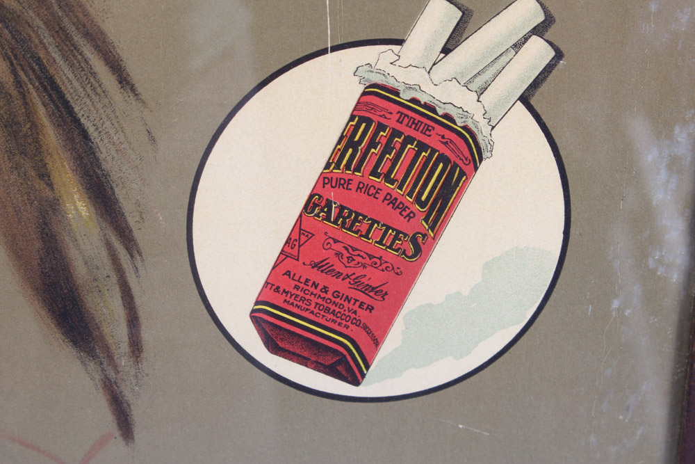 Perfection Cigarettes Original Chromolithograph Advertisement