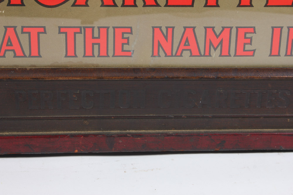 Perfection Cigarettes Original Chromolithograph Advertisement