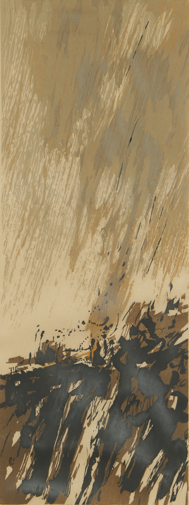 Seong Moy Limited Edition Woodblock on Paper "Spring Rain"