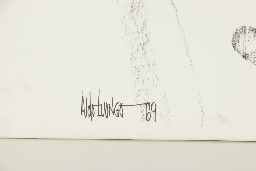 After Aldo Luongo Halftone Print on Paper of Embracing Couple