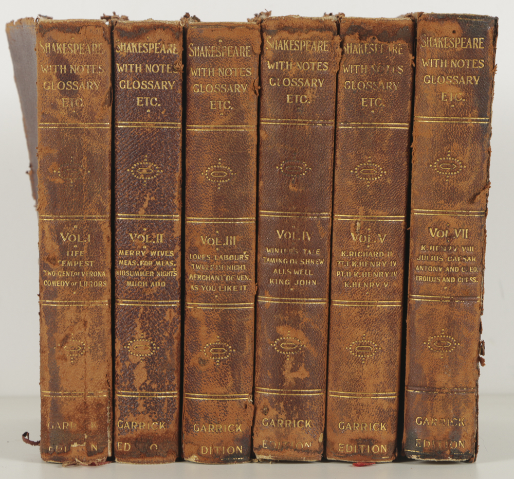 Six-Volume Garrick Edition of "The Works of Shakespeare"