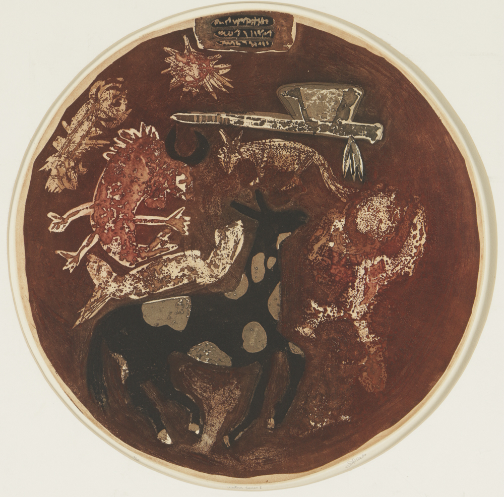 John Ihle Limited Edition Color Etching on Paper "Western Series I"