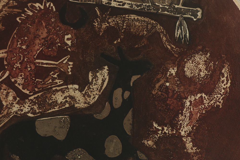 John Ihle Limited Edition Color Etching on Paper "Western Series I"