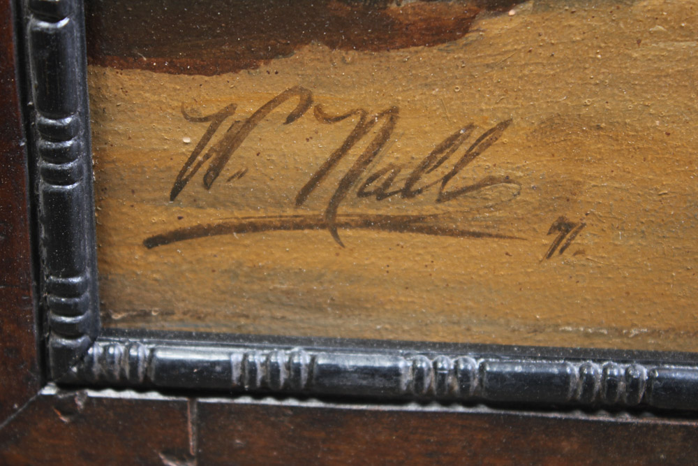 Wallace Nall Oil Painting on Board