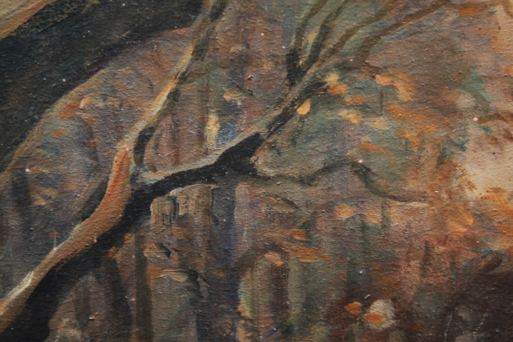 Wallace Nall Oil Painting on Board