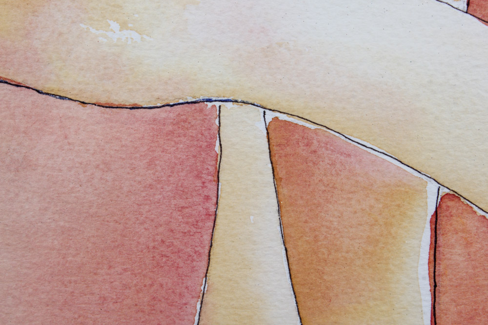 Mixed Media on Paper of Nude Women Signed Aboriginal