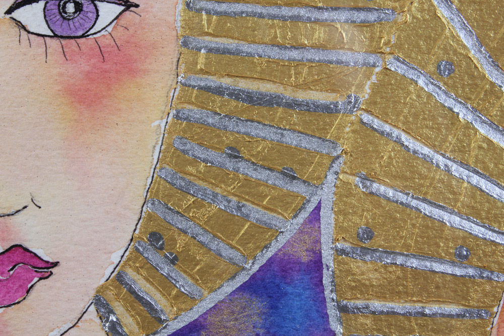 Mixed Media on Paper of Nude Women Signed Aboriginal