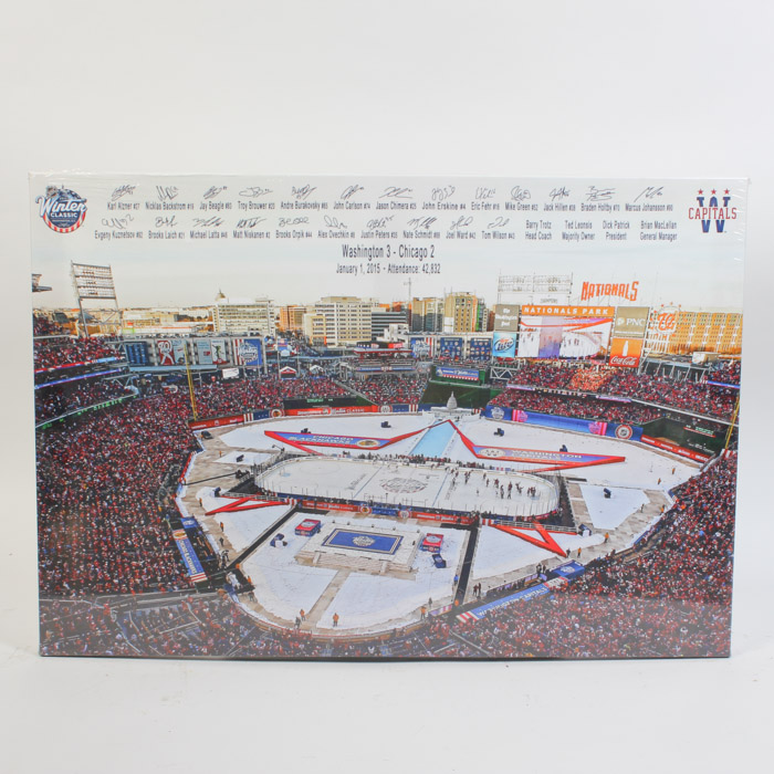 Giclée on Canvas After Photograph of the 2015 Washington Capitals Winter Classic