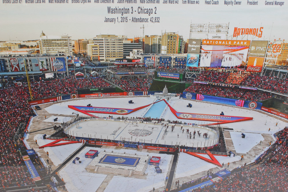 Giclée on Canvas After Photograph of the 2015 Washington Capitals Winter Classic