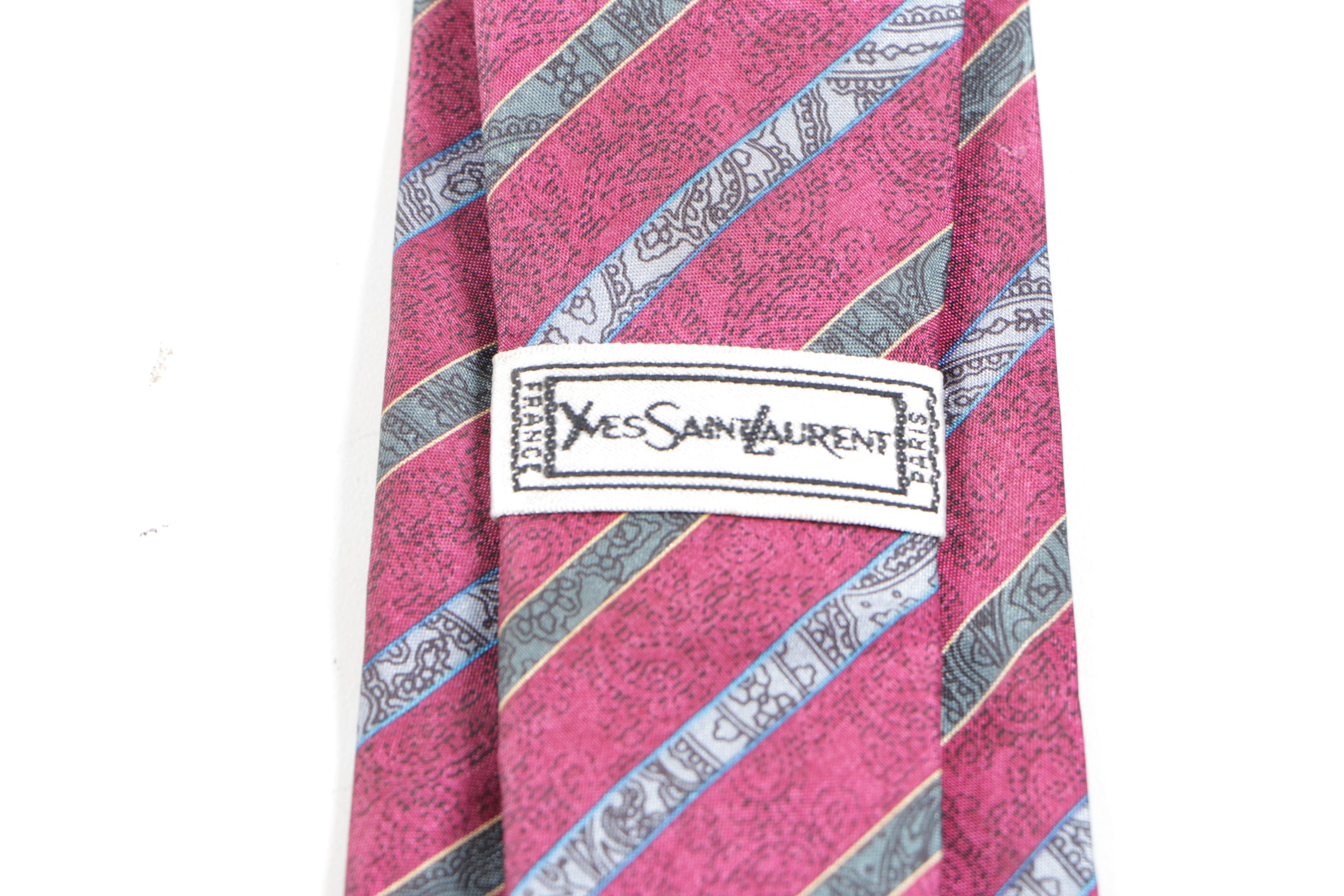 Neckties Including Valentino, Oscar de la Renta, and Beaufort