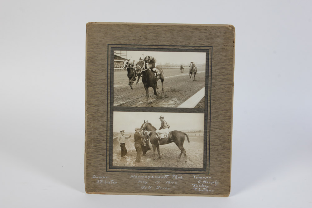 Collection of Narragansett Park Black and White Photographs of Race Horses