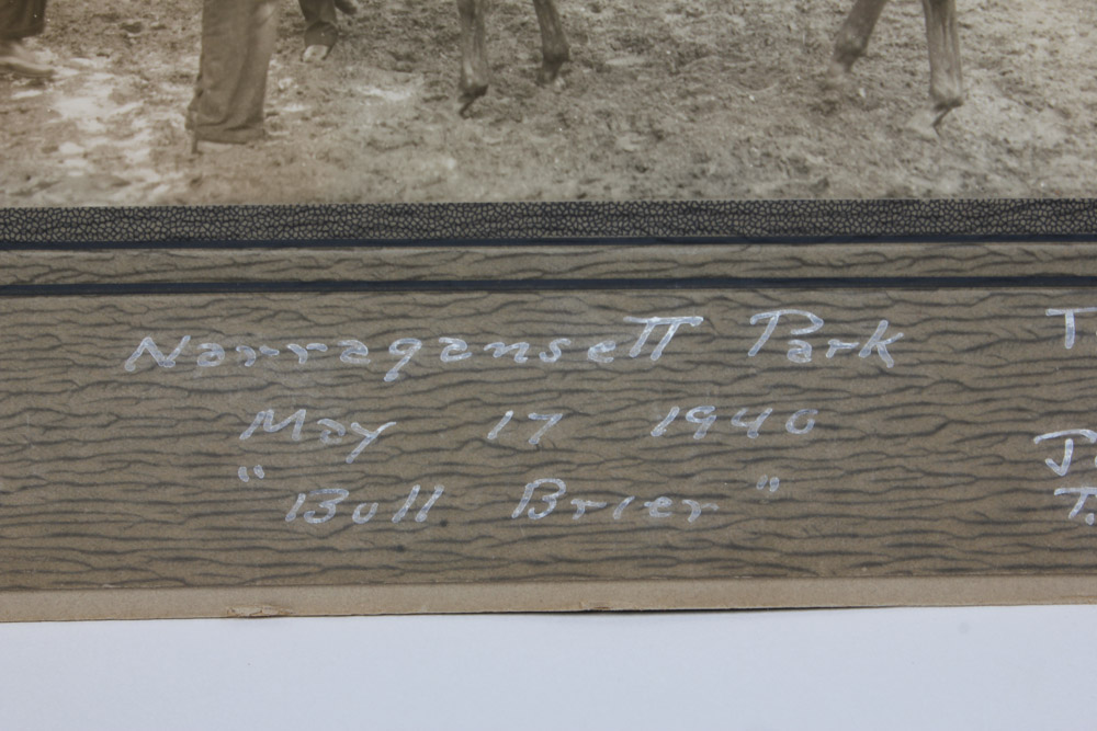 Collection of Narragansett Park Black and White Photographs of Race Horses