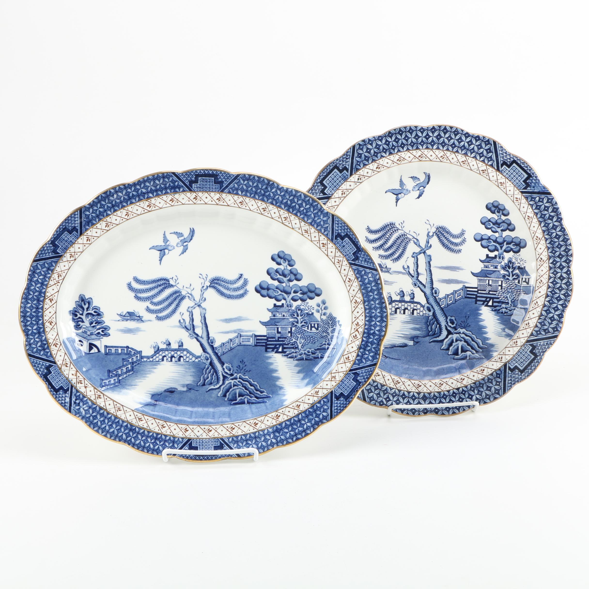 Booth's "Real Old Willow" Serveware
