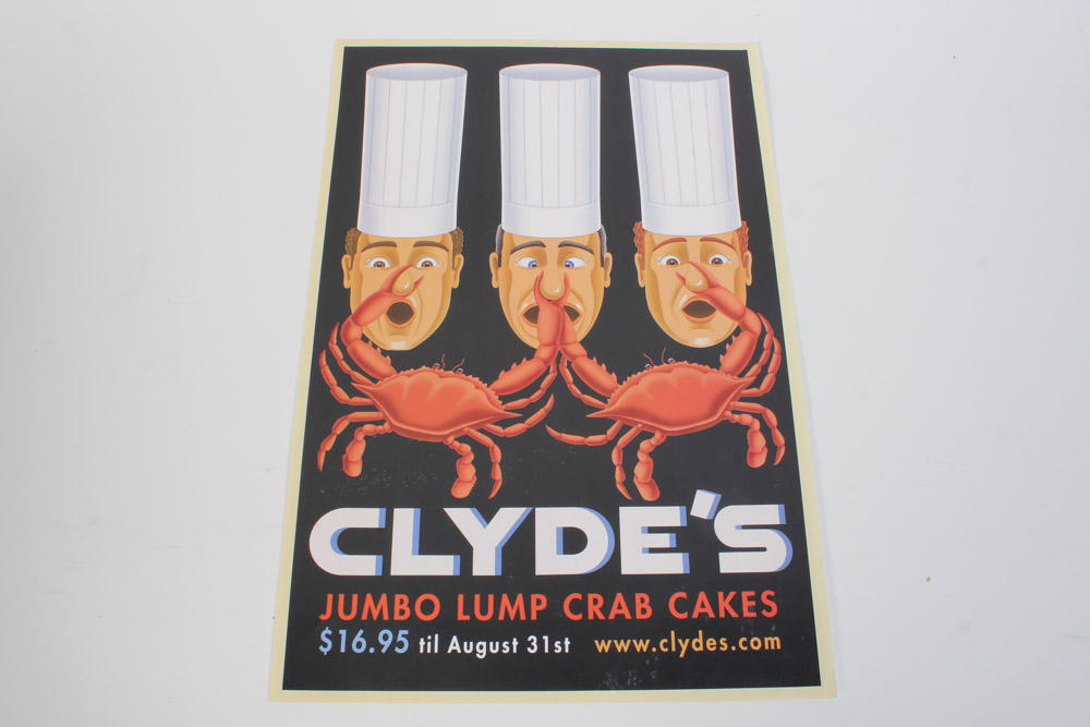 Collection of Clyde's Restaurant Group Posters