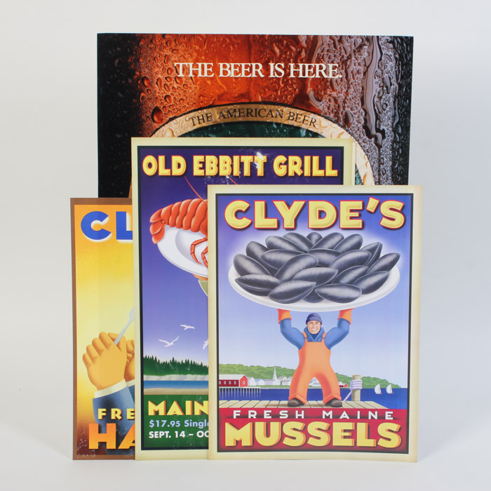 Collection of Clyde's Advertisement Posters