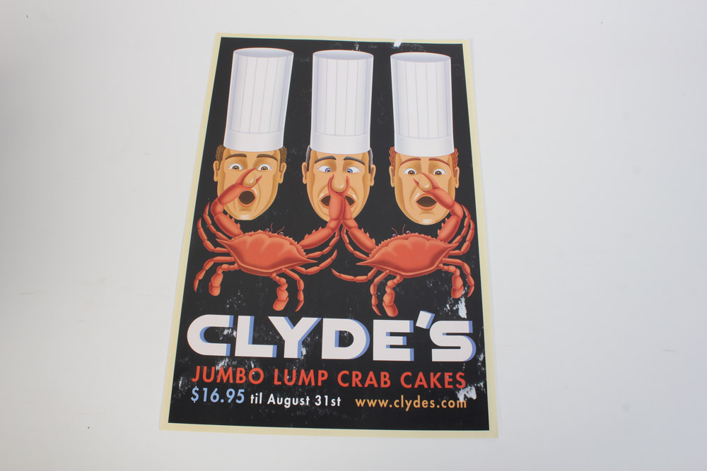 Collection of Clyde's Advertisement Posters