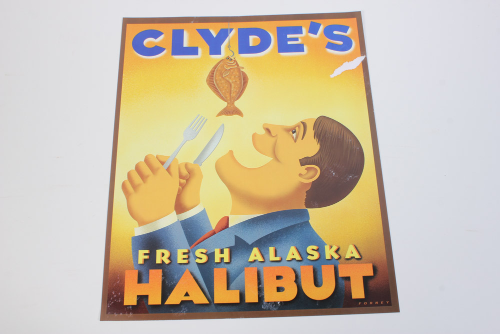 Collection of Clyde's Advertisement Posters