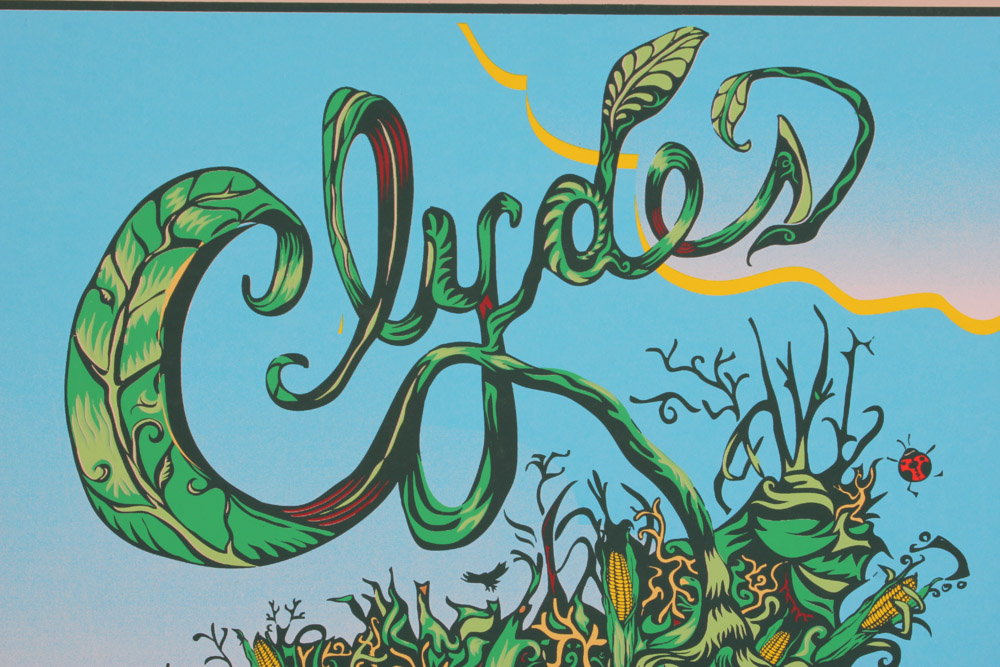 Clyde's Limited Edition Corn & Tomato Block Print by John Lackey