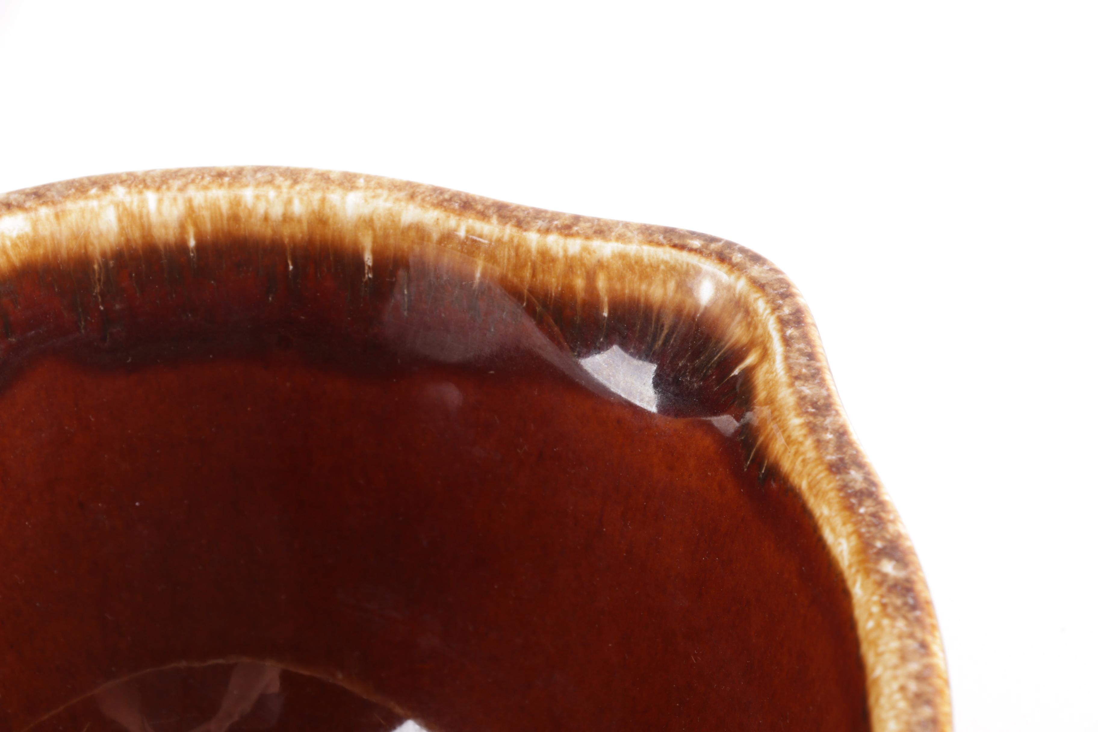 Assortment of Brown Glazed Ceramic Stoneware Including Hull and Kathy Kale