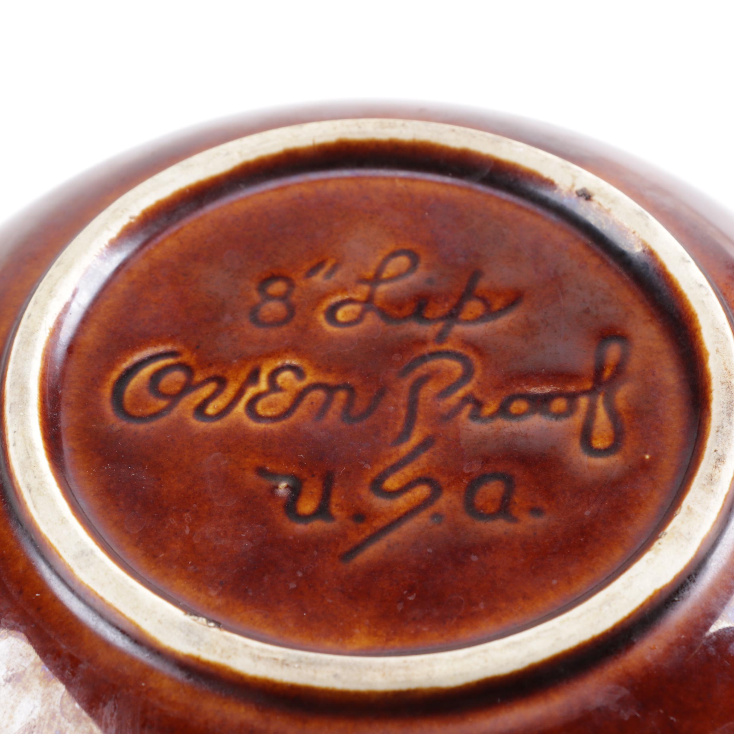 Assortment of Brown Glazed Ceramic Stoneware Including Hull and Kathy Kale