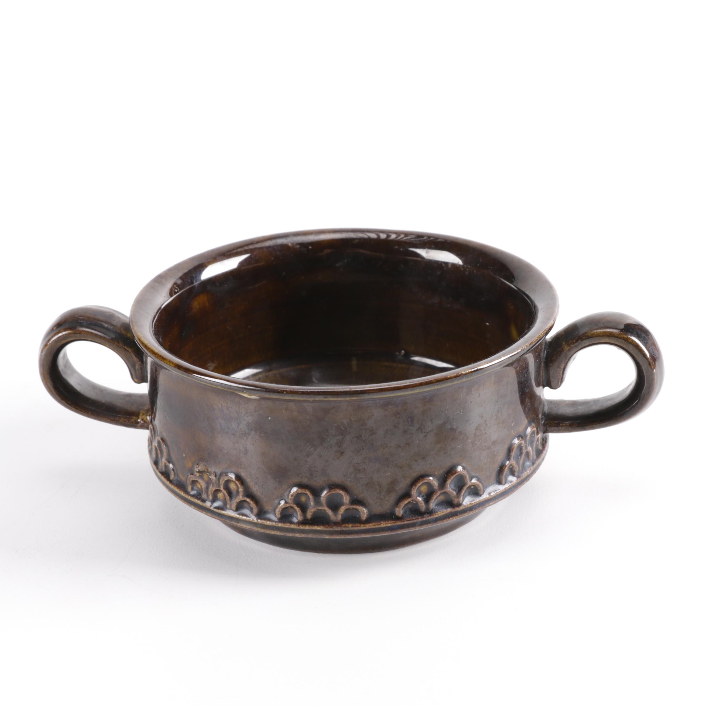 Assortment of Brown Glazed Ceramic Stoneware Including Hull and Kathy Kale