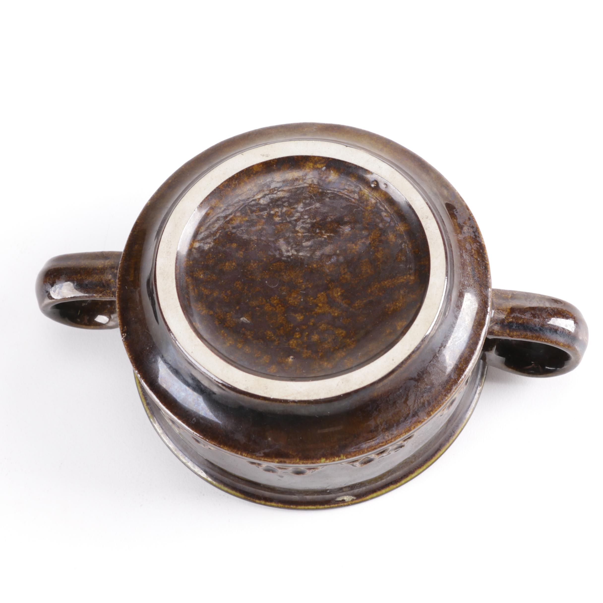 Assortment of Brown Glazed Ceramic Stoneware Including Hull and Kathy Kale