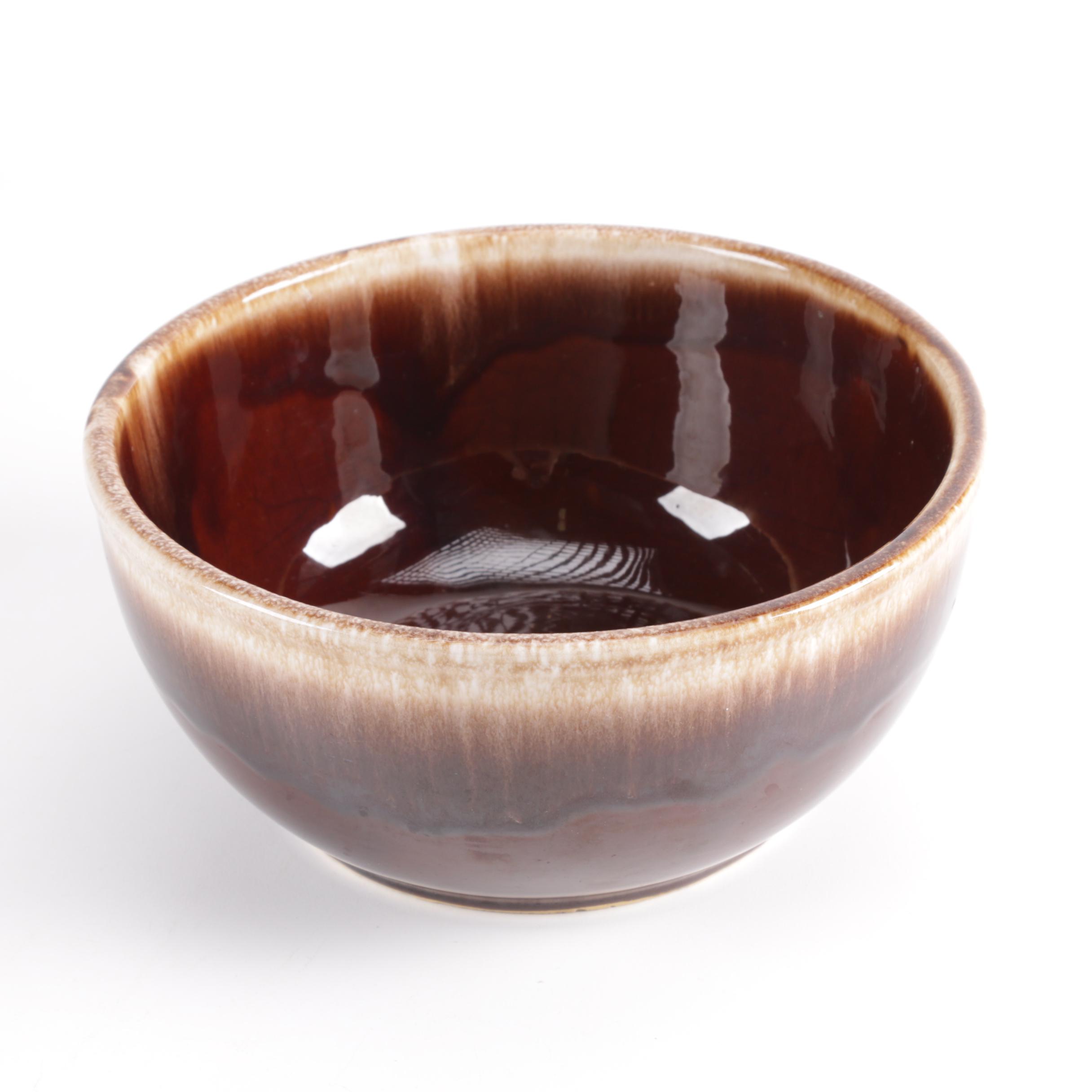 Assortment of Brown Glazed Ceramic Stoneware Including Hull and Kathy Kale