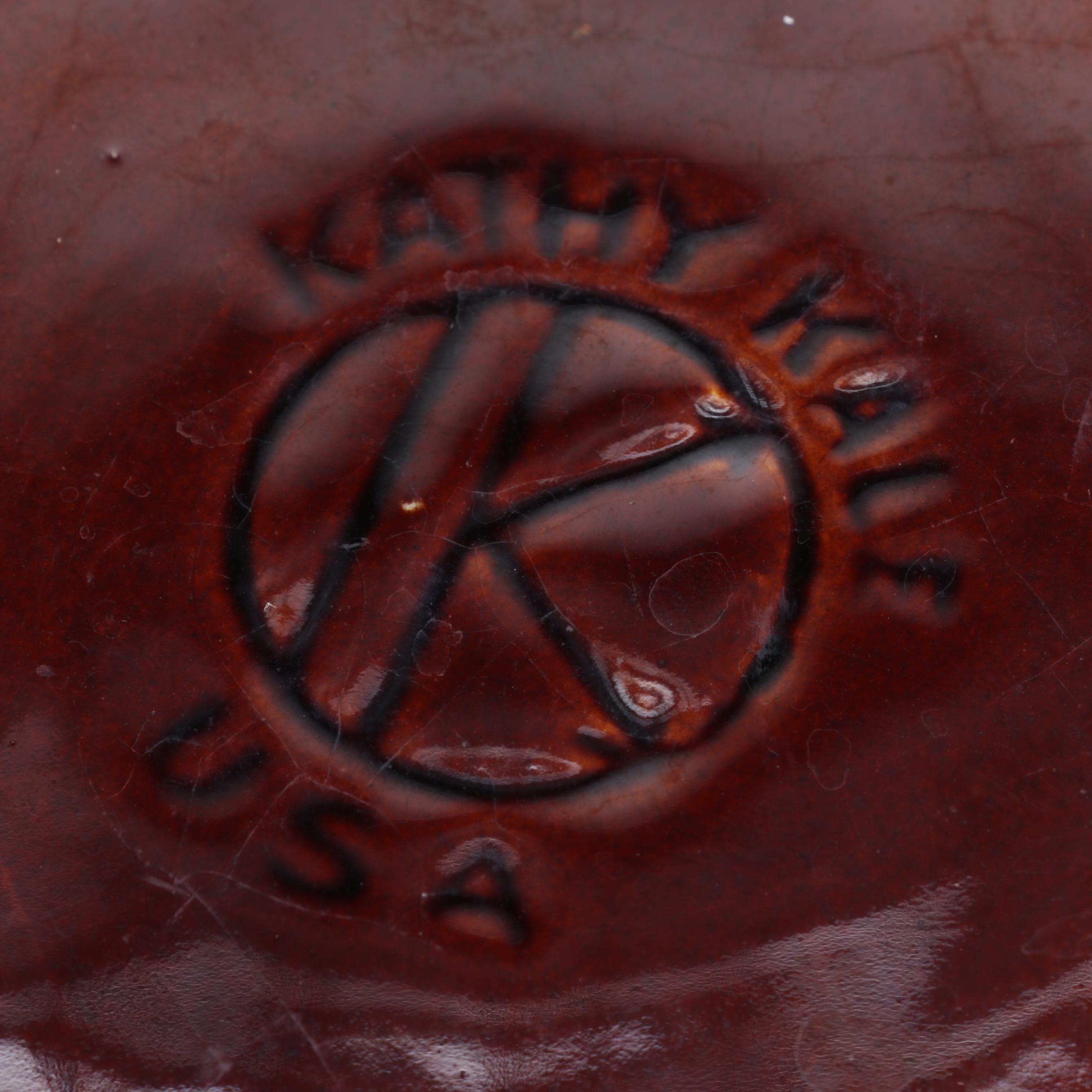 Assortment of Brown Glazed Ceramic Stoneware Including Hull and Kathy Kale