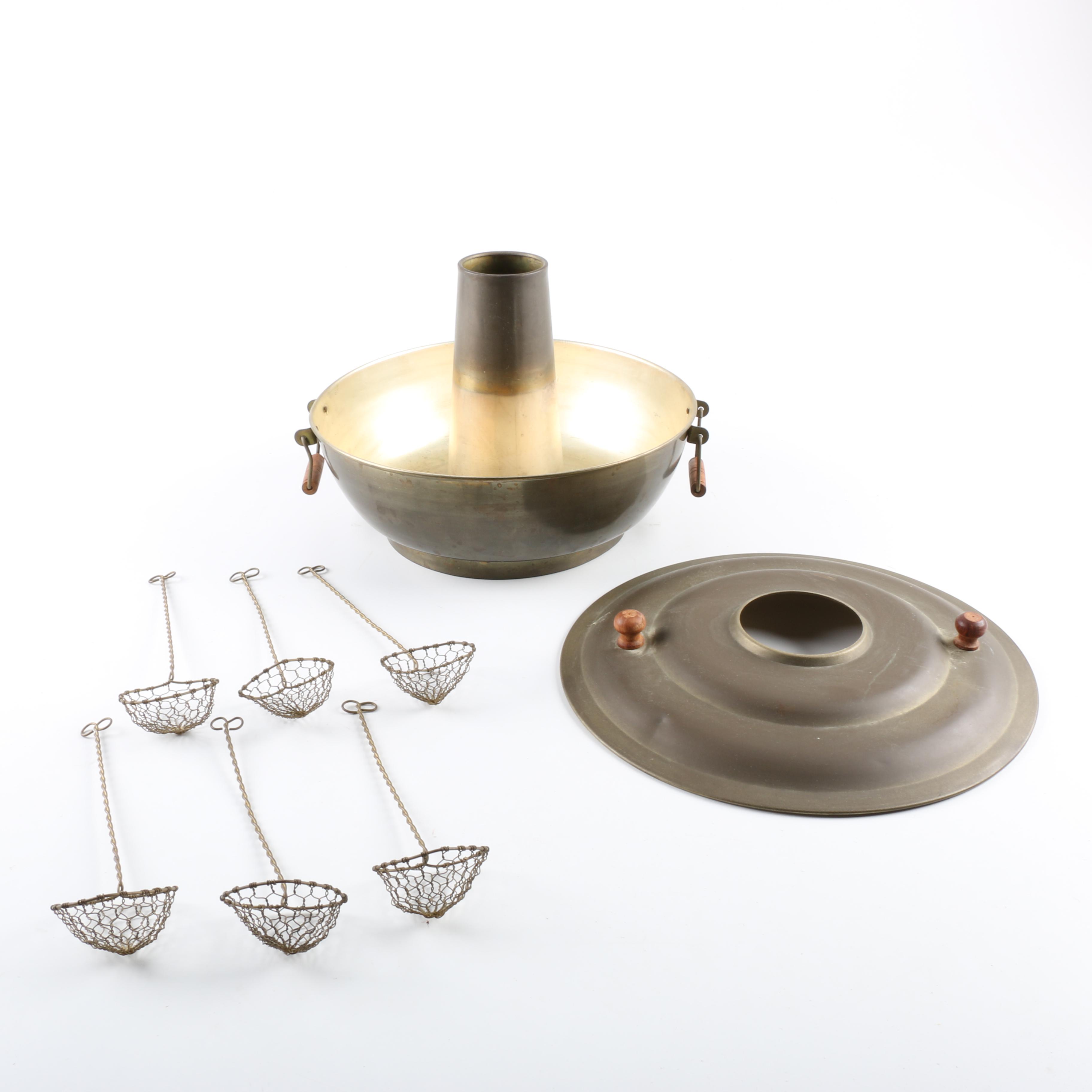 Brass Hibachi Brazier