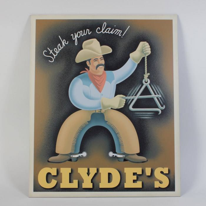 Clyde's "Steak Your Claim" Poster