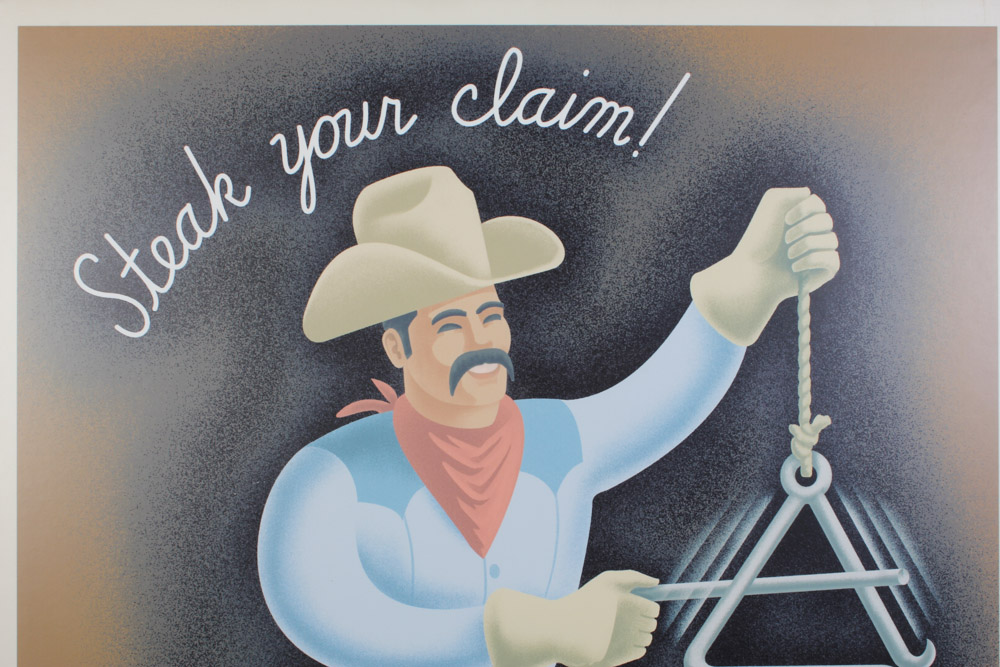 Clyde's "Steak Your Claim" Poster