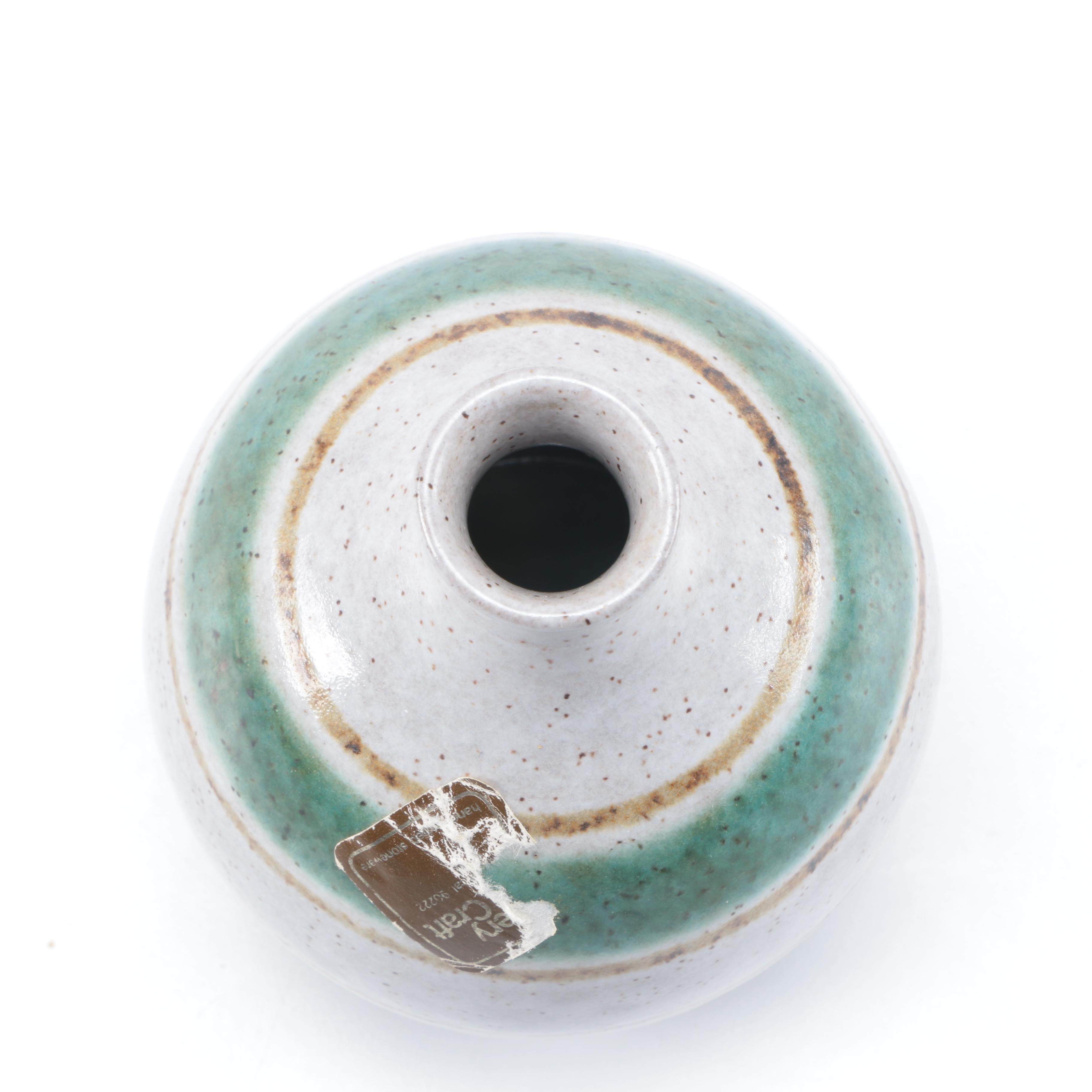 Assorted Pottery including Roseville "Carnelian II" Candlestick Holder