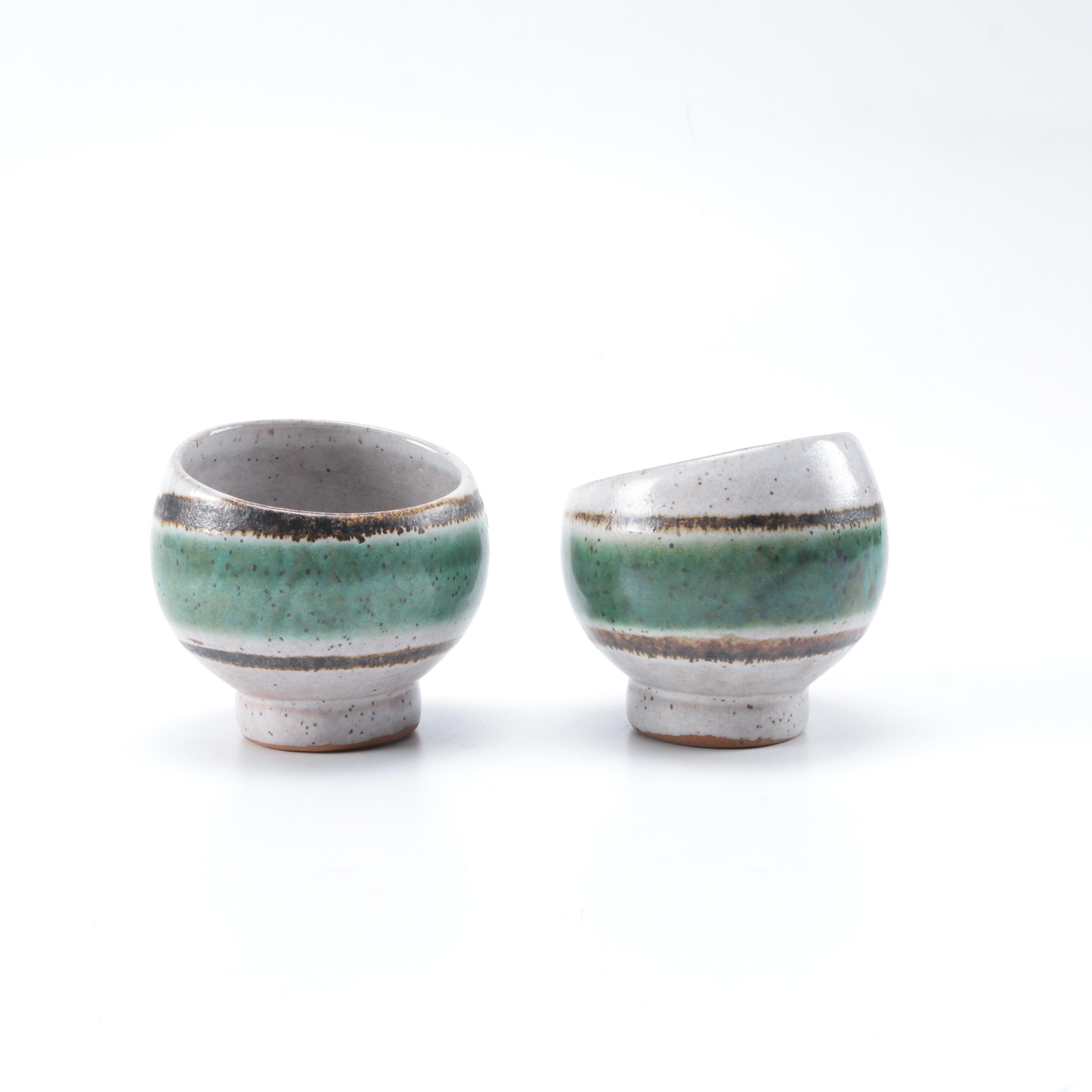 Assorted Pottery including Roseville "Carnelian II" Candlestick Holder