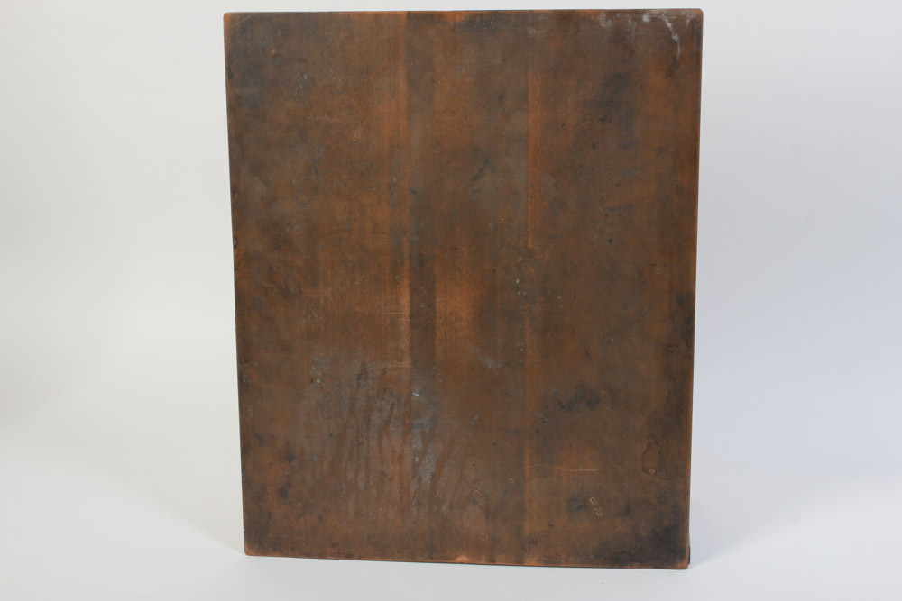 Pair of Antique Copper Map Printing Plates of Winchester, VA