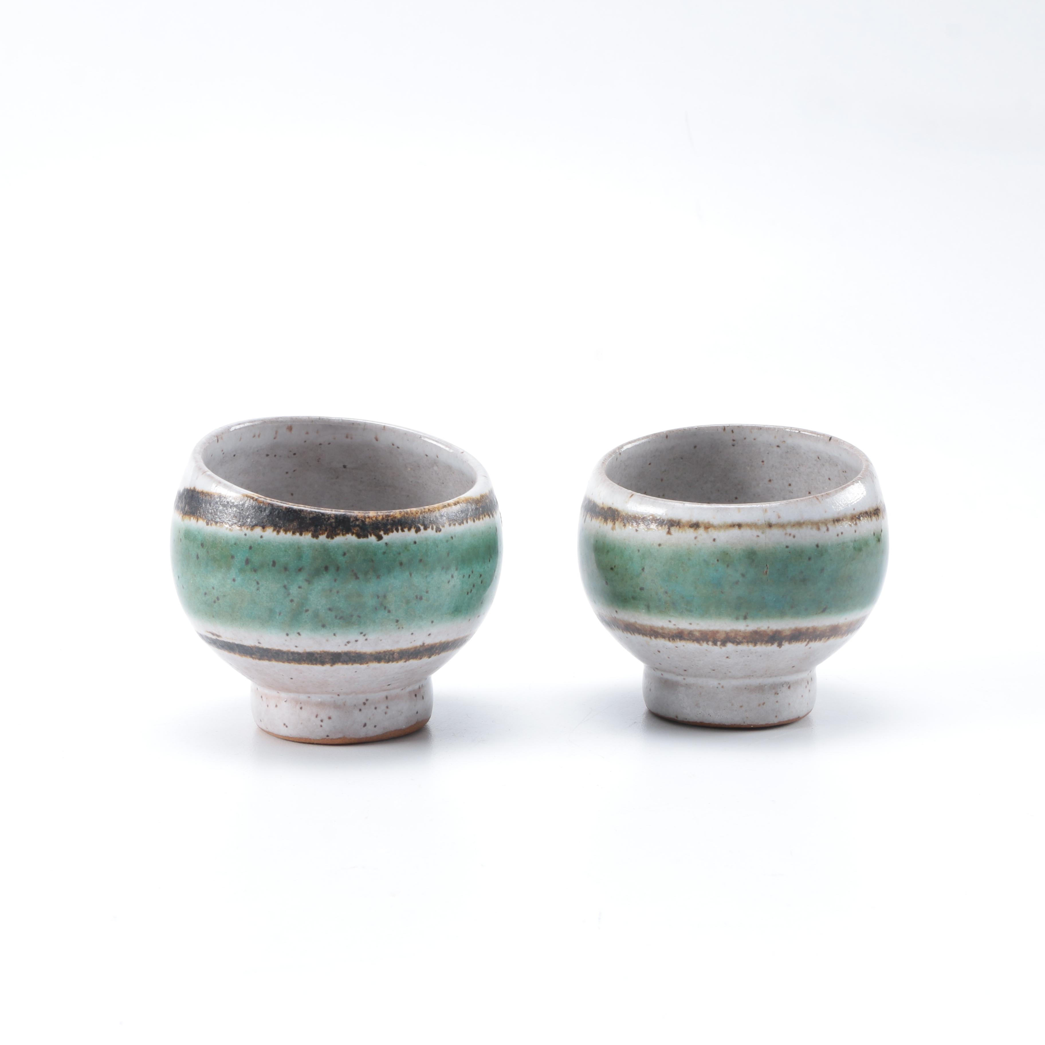 Assorted Pottery including Roseville "Carnelian II" Candlestick Holder