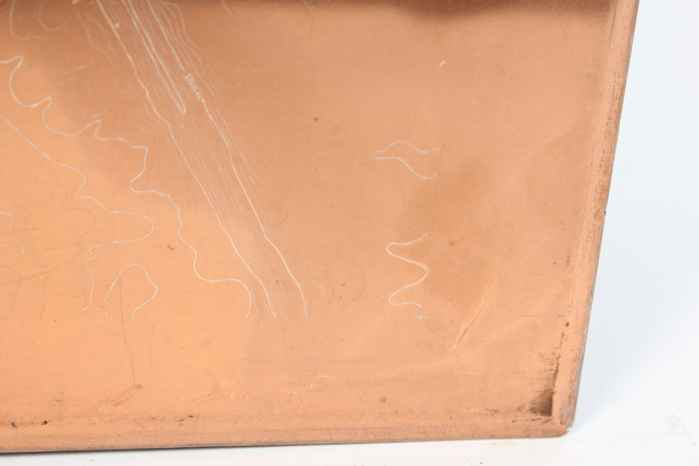 Pair of Antique Copper Map Printing Plates of Winchester, VA