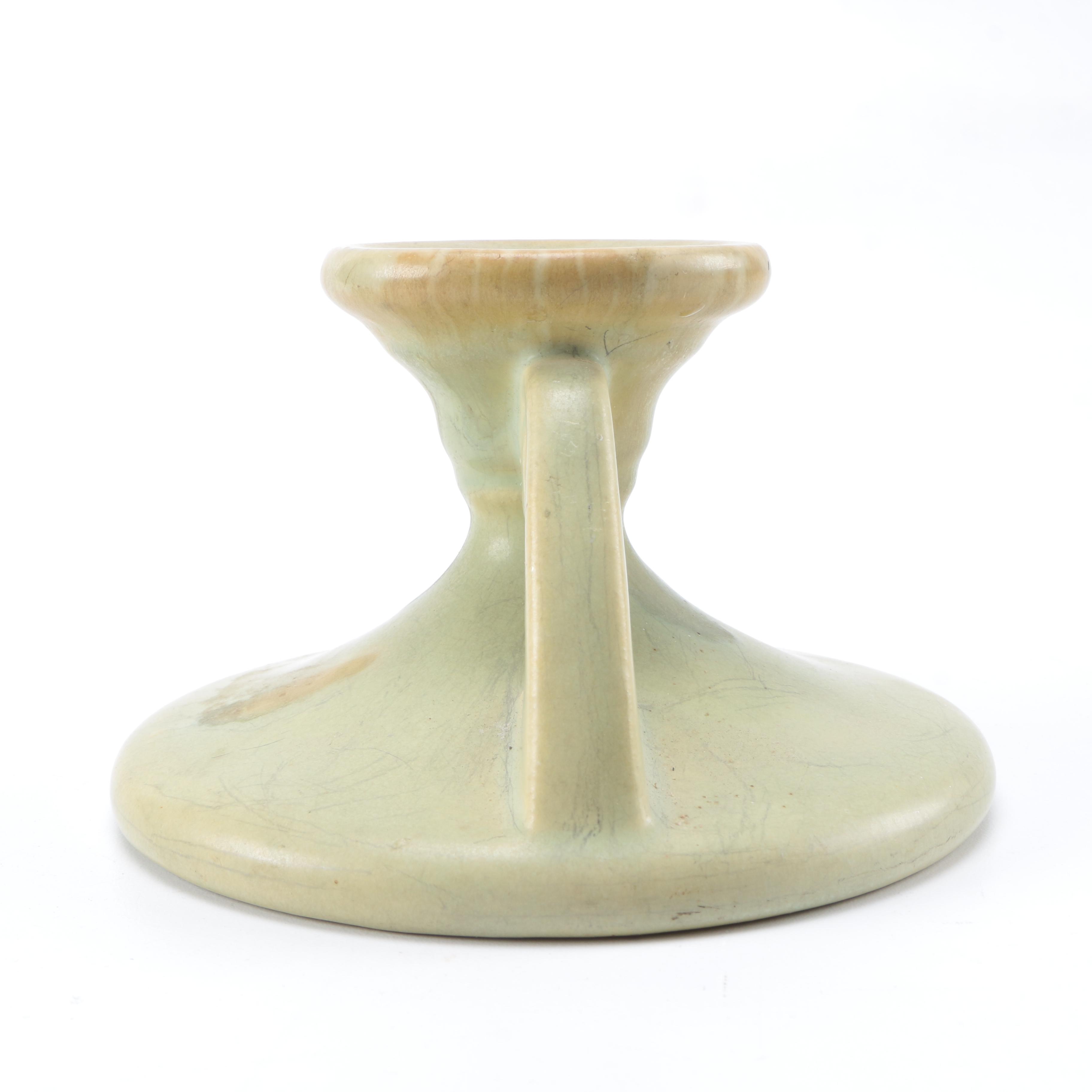 Assorted Pottery including Roseville "Carnelian II" Candlestick Holder