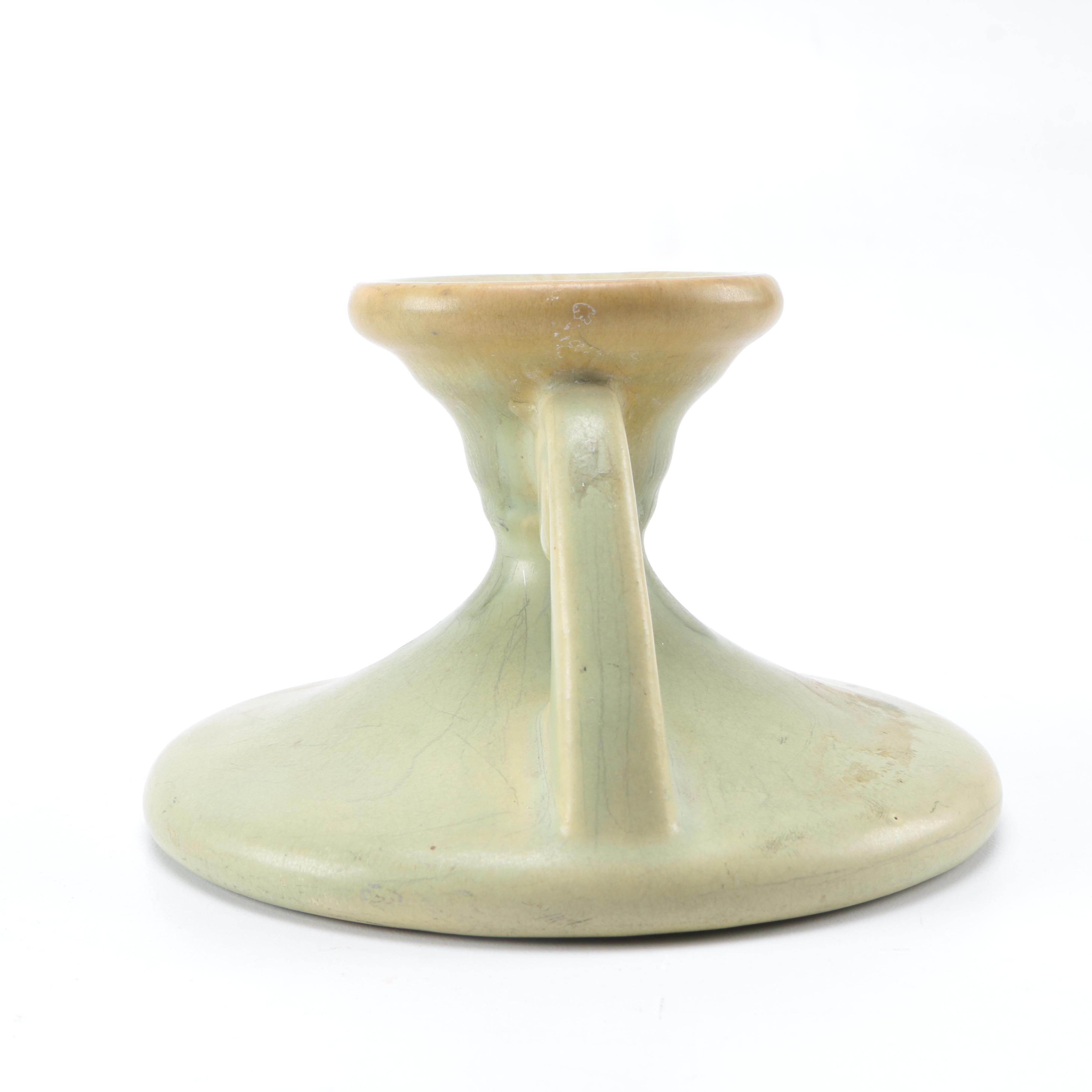 Assorted Pottery including Roseville "Carnelian II" Candlestick Holder