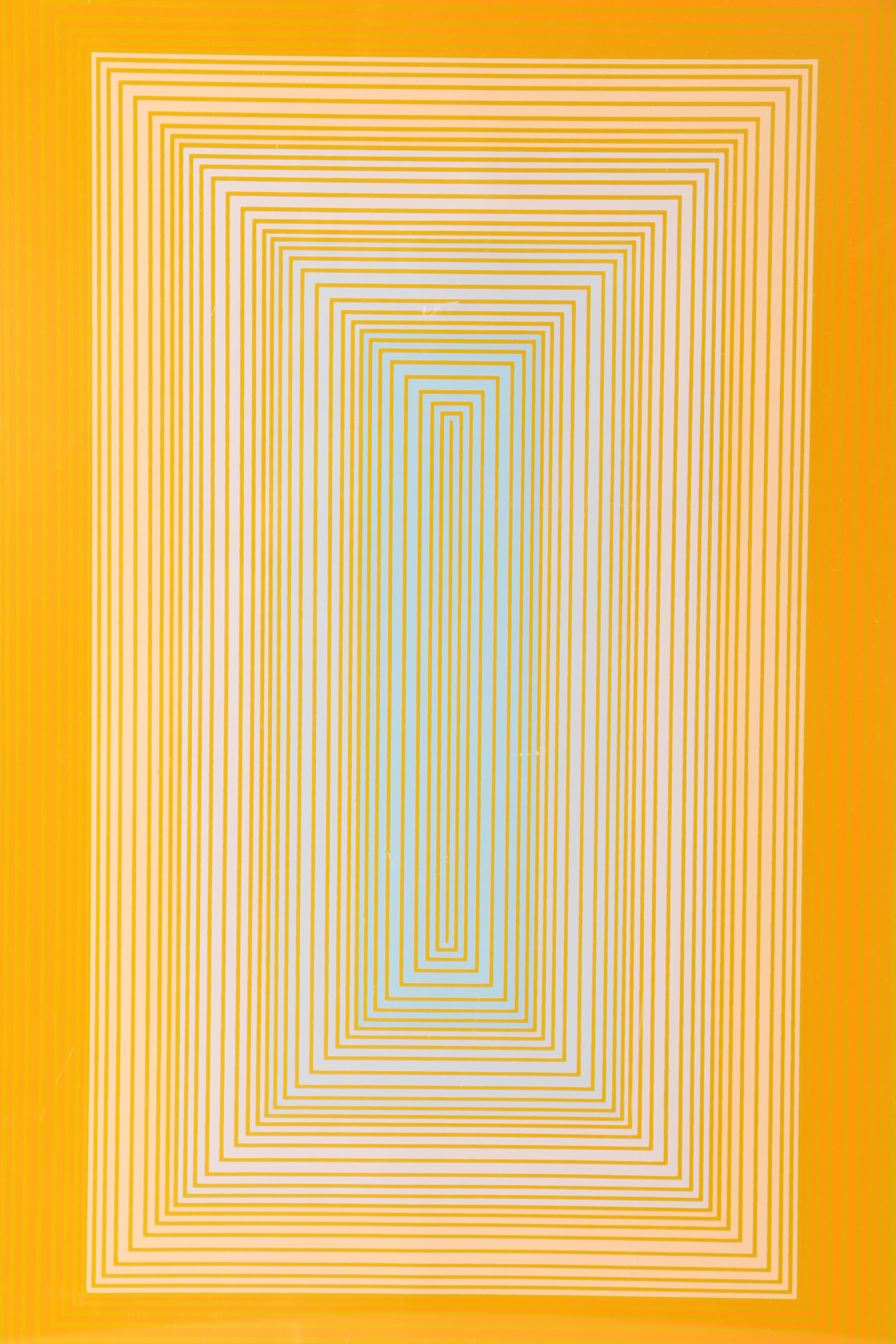 1972 Richard Anuszkiewicz Limited Edition Serigraph on Paper