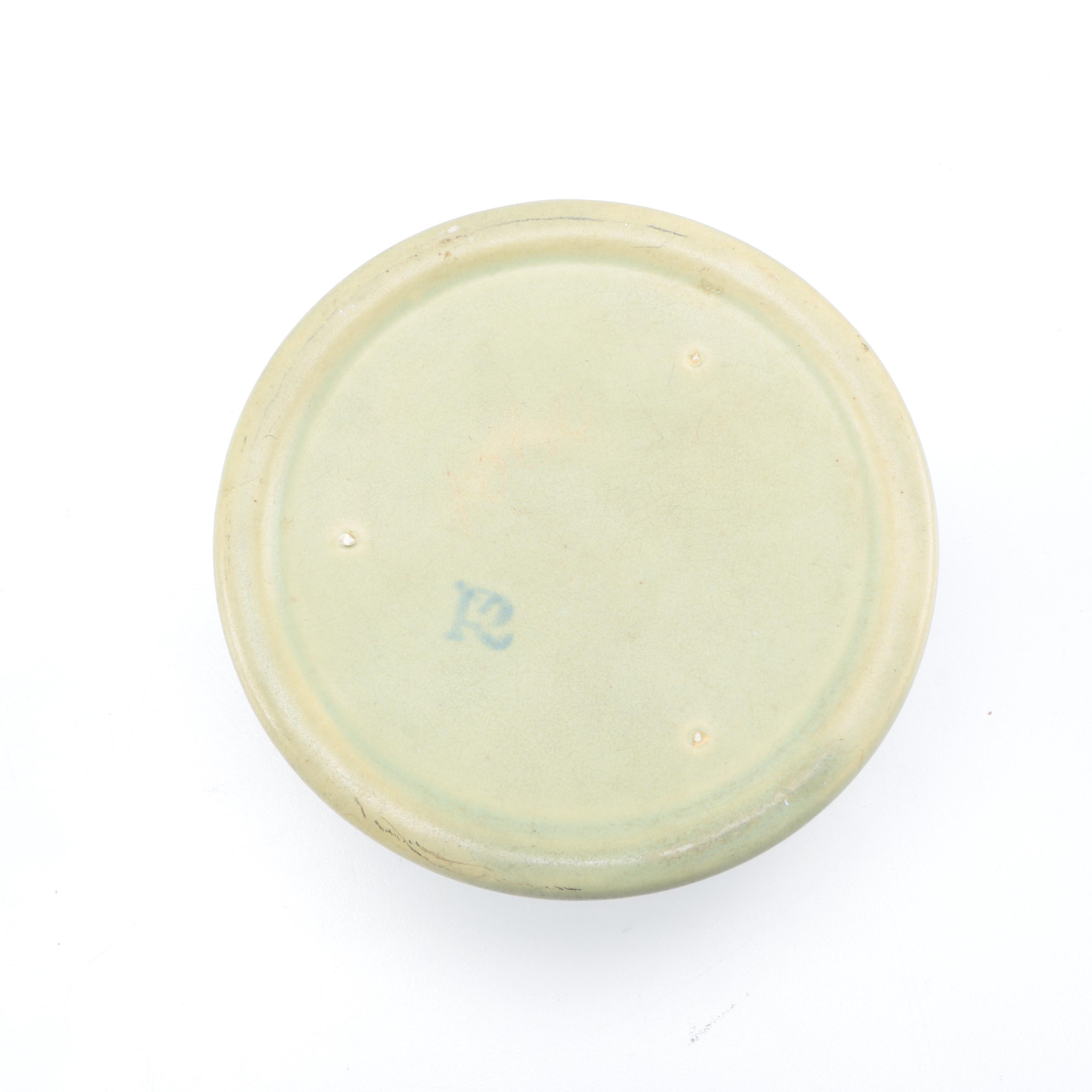 Assorted Pottery including Roseville "Carnelian II" Candlestick Holder