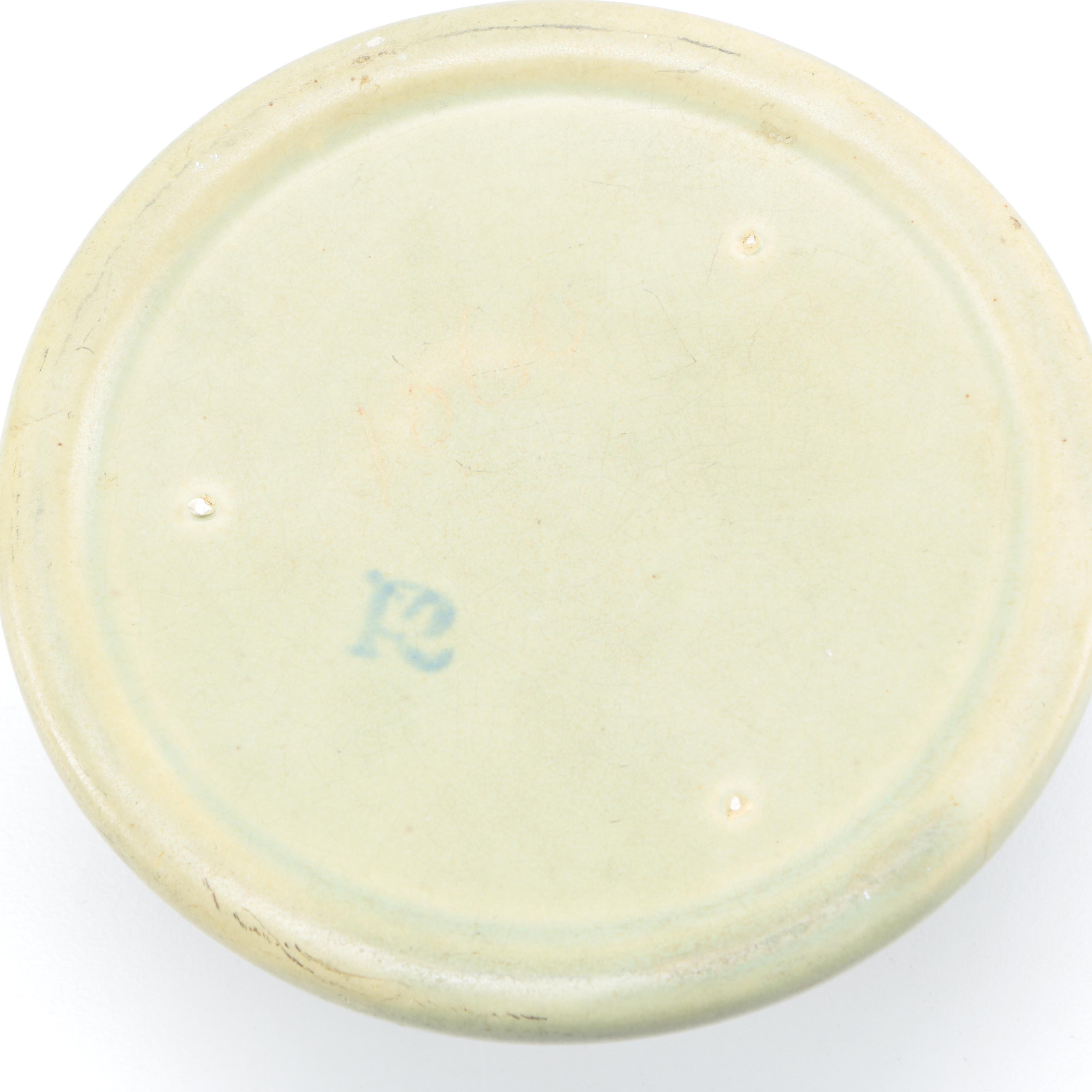 Assorted Pottery including Roseville "Carnelian II" Candlestick Holder