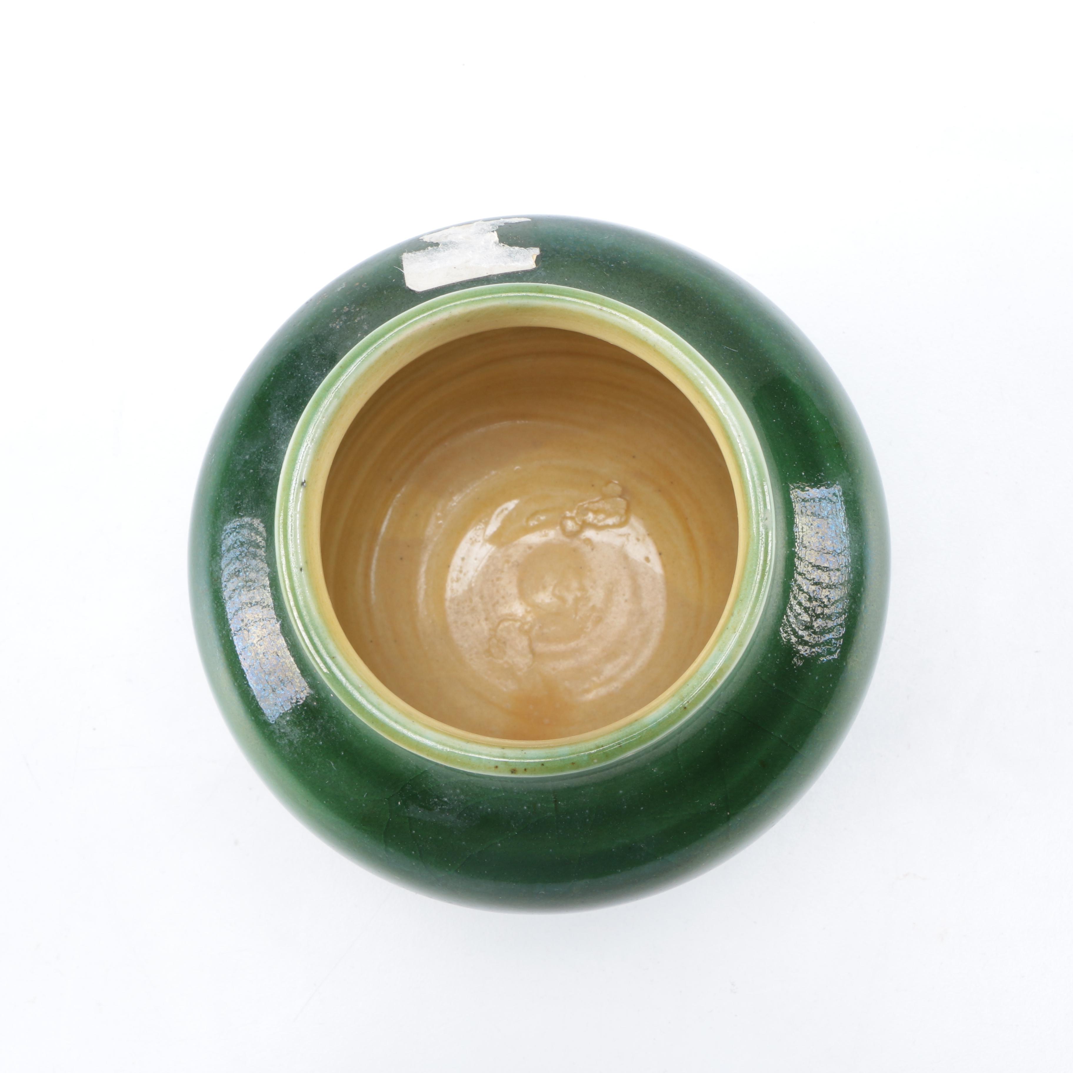 Assorted Pottery including Roseville "Carnelian II" Candlestick Holder