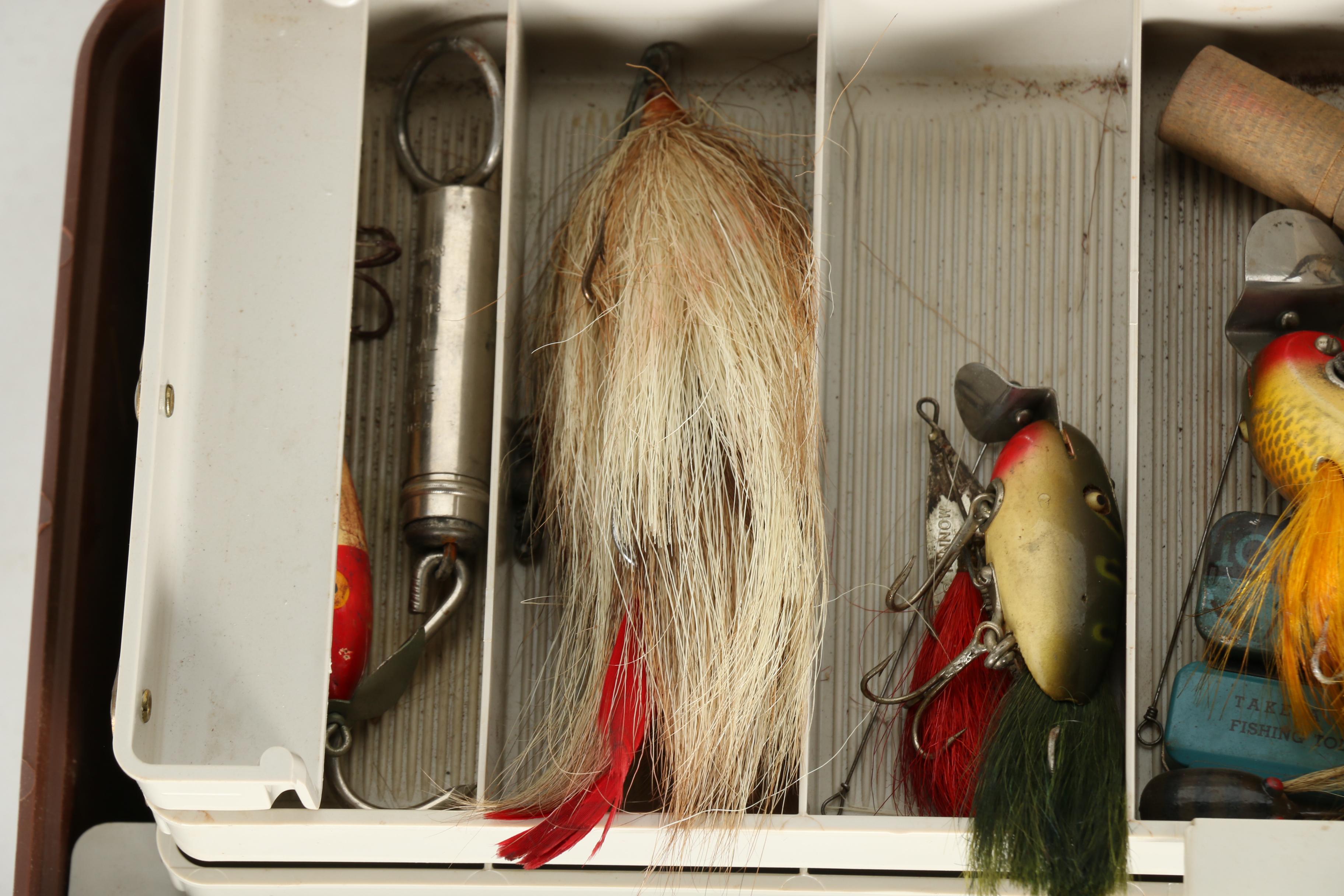 Assorted Fishing Lures and Rods