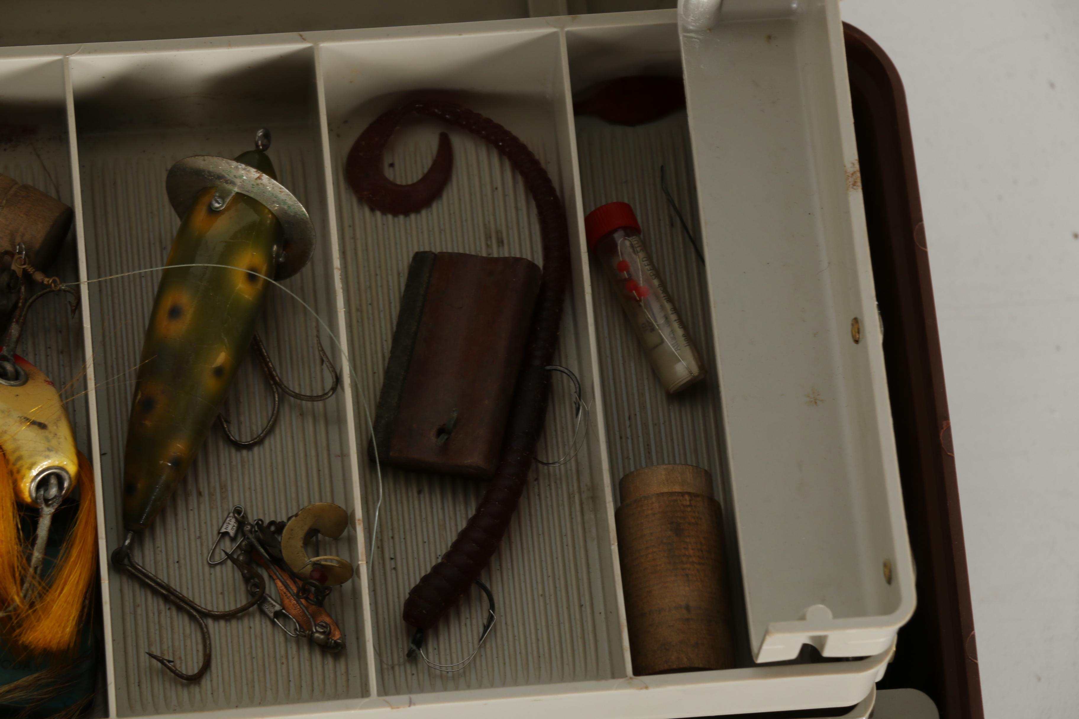 Assorted Fishing Lures and Rods