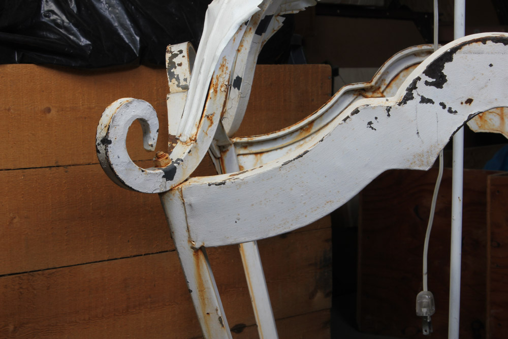 White Cast Iron Lighting Fixture