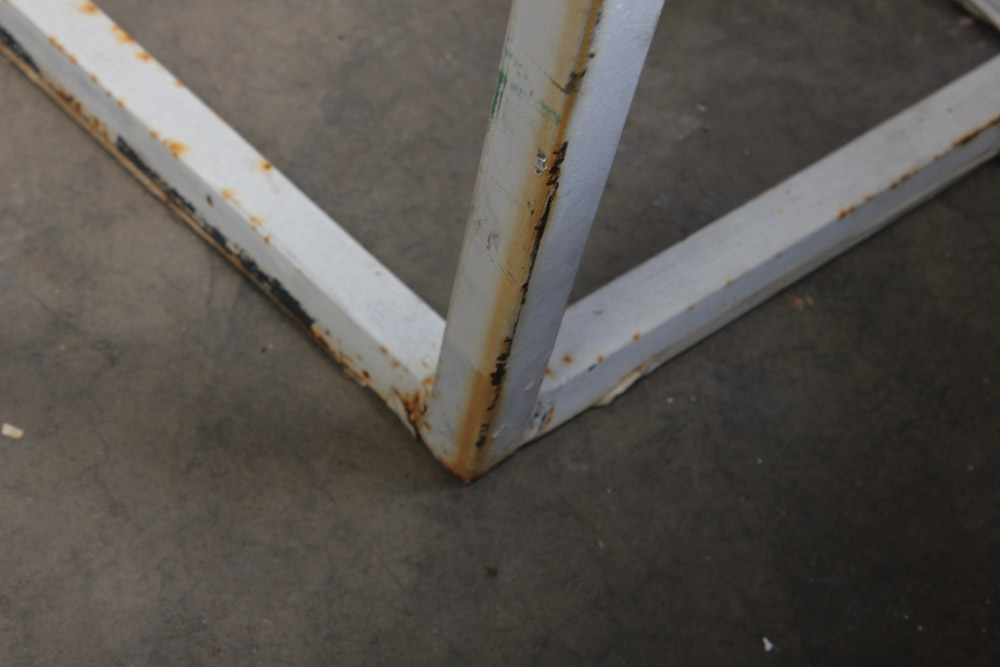 White Cast Iron Lantern Style Chandelier